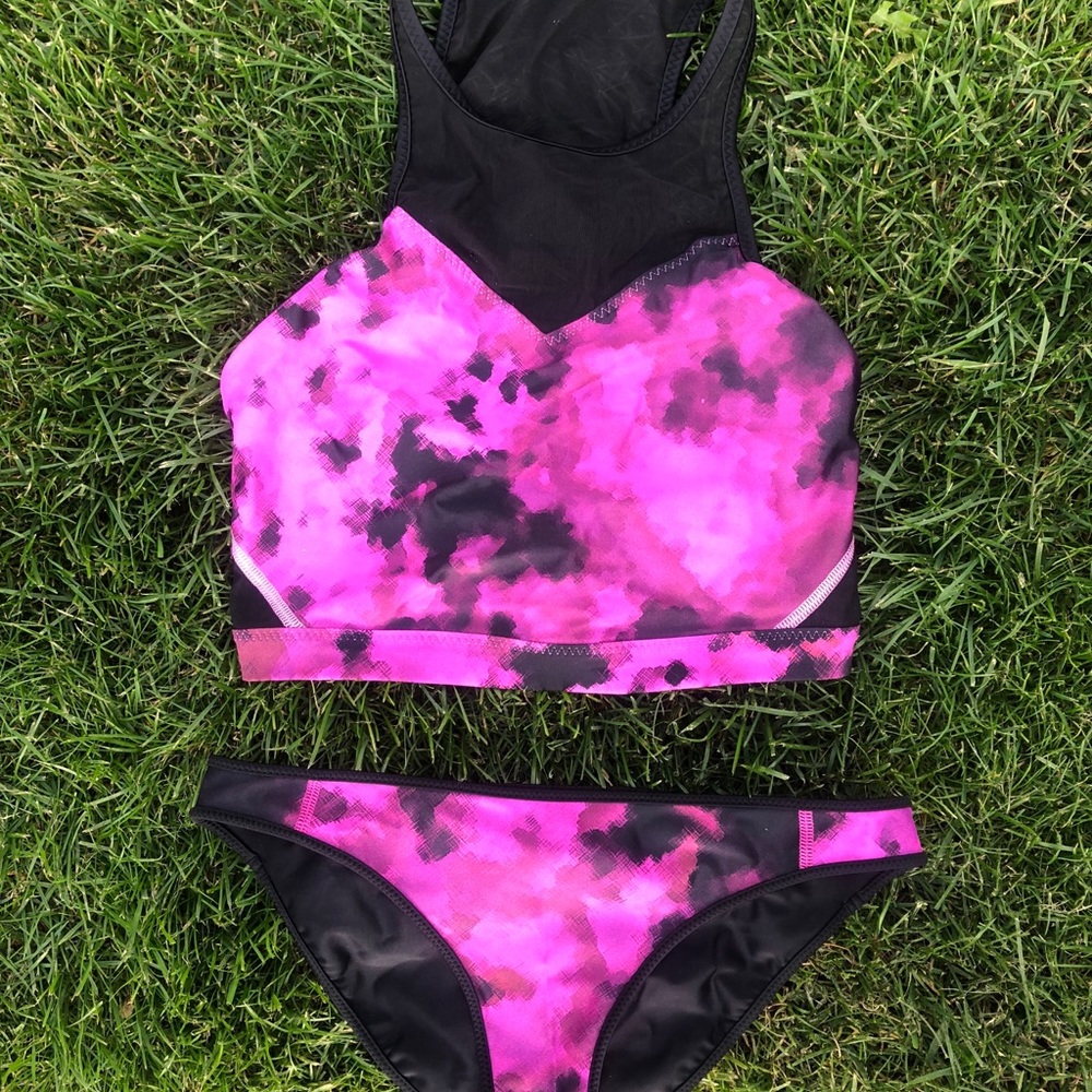 lululemon two piece reversible bottom swim suit